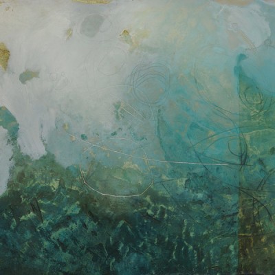 Taurus & Pisces<br>36" x 48", Mixed Medium: Plaster/Cement, Acrylic, Oil & Wax on Board