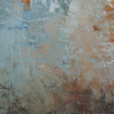 Tres Naturelle<br>38" x 55", Mixed Medium: Plaster/Cement, Acrylic, Oil & Wax on Board
